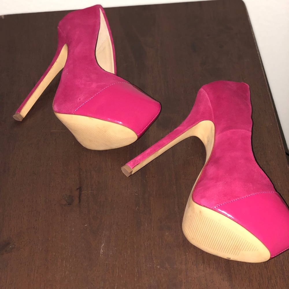 Pink/Magenta Steve Madden heels. Beautiful 4 inch heels. - Picture 4 of 4